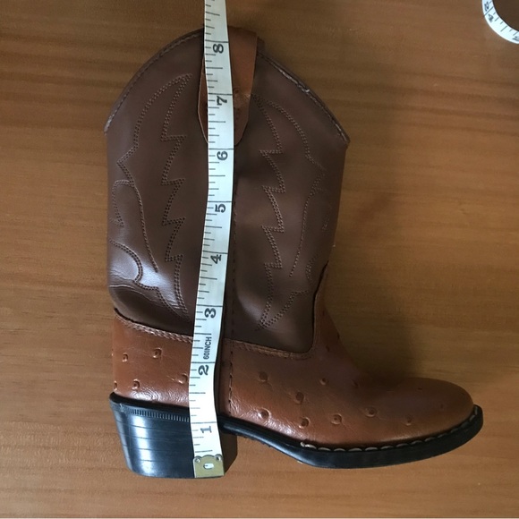 Old West faux ostrich toddler cowboy boots - Picture 8 of 8